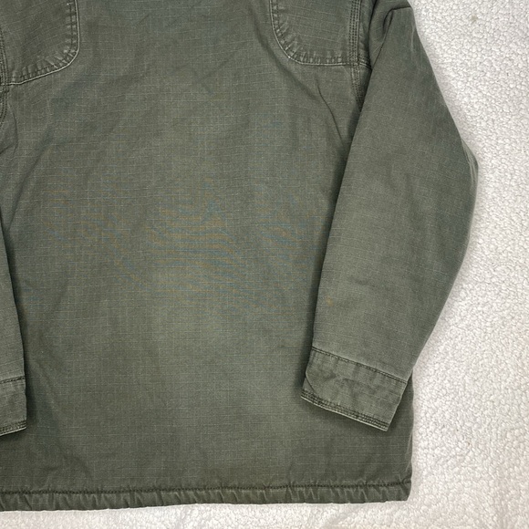 Walls Blizzard PRUF Sherpa Lines Green Canvas Hooded Jacket: Size Extra … - Picture 8 of 10